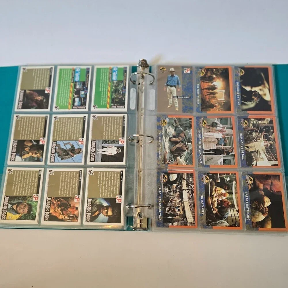 VTG 1993 Topps Jurassic Park Complete Set 1-88 w/Sticker Puzzle